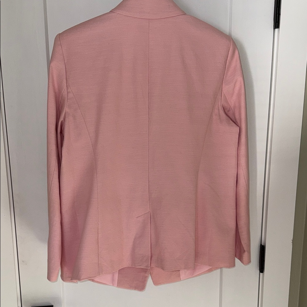 Talbots Pink Double-Breasted Blazer with Gold Buttons. NWT - Picture 3 of 8